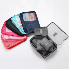 Travel Packing Cubes — 6 Piece Luggage Set