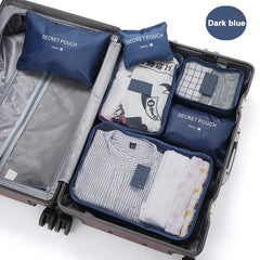 Travel Packing Cubes — 6 Piece Luggage Set
