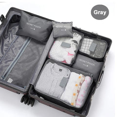Travel Packing Cubes — 6 Piece Luggage Set