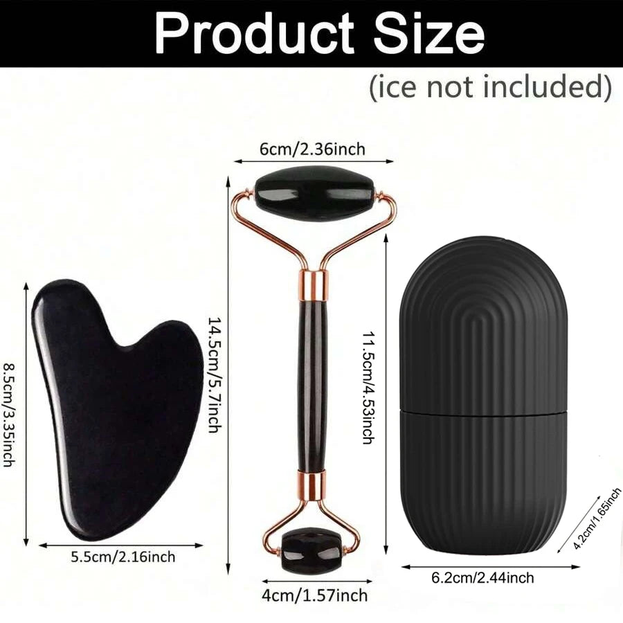 Ice Face Roller & Gua Sha Set