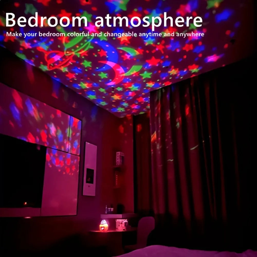 Galaxy Star Projector — Remote & Timer Night Light
