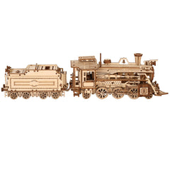 Locomotive 3D Wooden Puzzle — DIY Model Kit