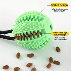 Interactive Dog Treat Toy — Suction Cup & Squeaker