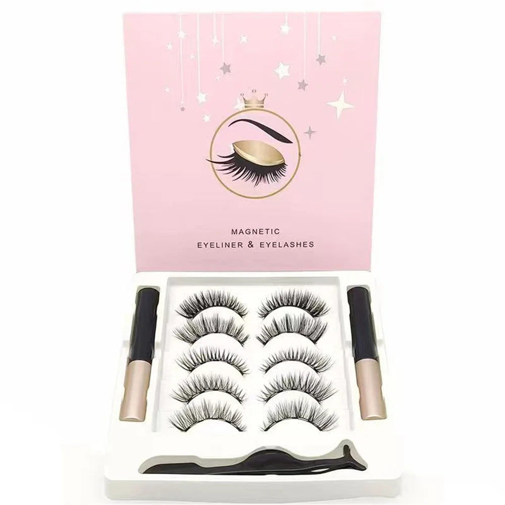 Magnetic Lash Kit — 5 Pairs, Magnetic Liner & Applicator