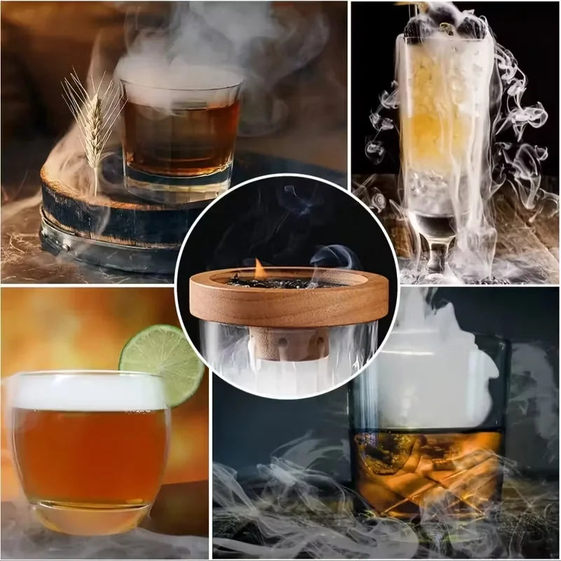 Cocktail & Whisky Smoker Kit — Wooden, 8 Piece